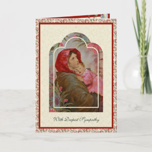 Katholische Beileid Jungfrau Mary Jesus Scripture Karte