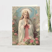 Katholische Beileid Jungfrau Mary Scripting Karte (Vorderseite)