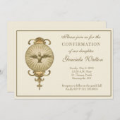 Katholische Bestätigung Heiliger Geist Schrift Einladung (Vorne/Hinten)