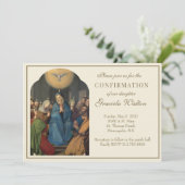 Katholische Bestätigung Heiliger Geist Schrift Einladung (Stehend Vorderseite)