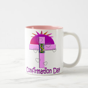 Katholische Bestätigungs-Tagesgeschenke für Kinder Zweifarbige Tasse