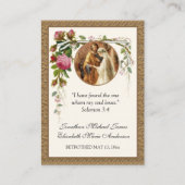 Katholische Betrothal-Gebetskarte Visitenkarte (Vorderseite)