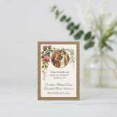 Katholische Betrothal-Gebetskarte Visitenkarte (Stehend Vorderseite)