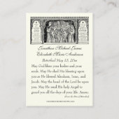 Katholische Betrothal-Gebetskarte Visitenkarte (Rückseite)