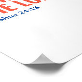 Katholische Bibelzitat Wir werden dem Lord Poster  (Ecke)