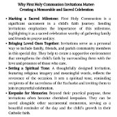 Katholische Blauflora Erste Kommune Eucharist Einladung