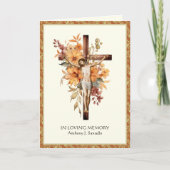 Katholische Blumenbeerdigung Massengebet Karte (Vorderseite)