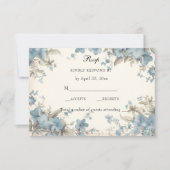 Katholische Blüte gesegnet Mary Pink Floral RSVP Karte (Vorderseite)