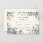 Katholische Blüte gesegnet Mary Pink Floral RSVP Karte (Vorne/Hinten)