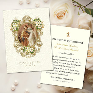 Katholische Blütengolden Hochzeit der Heiligen Kar