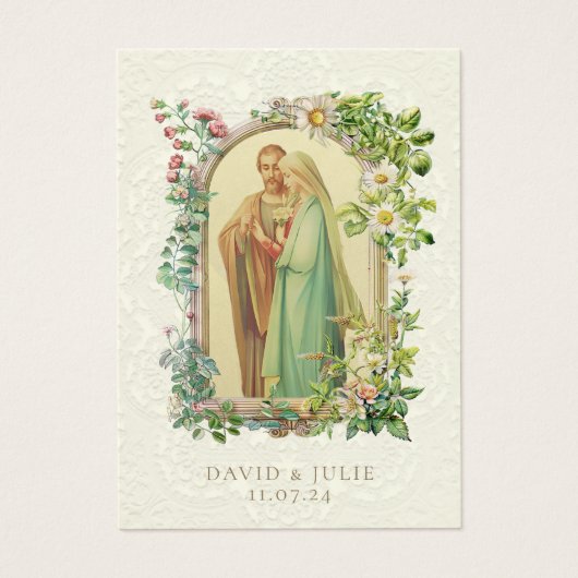Katholische Blütezeit Mary & Joseph Wedding Holy C (Vorderseite)