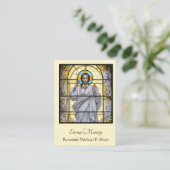 Katholische Byzantinische Jesus Ostbeerdigung Heil Visitenkarte (Stehend Vorderseite)