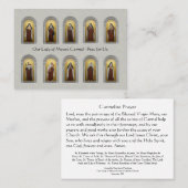 Katholische Carmelite Visitenkarte (Vorne/Hinten)