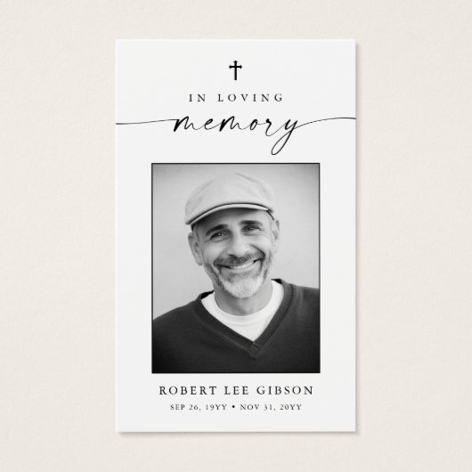 Katholische Christliche Beerdigungskarte (Vorderseite)