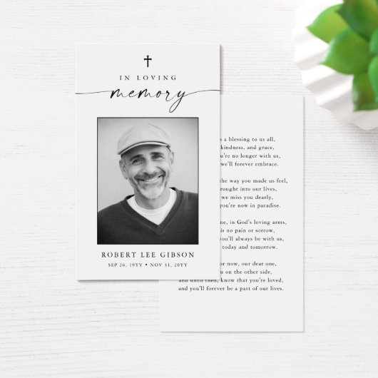 Katholische Christliche Beerdigungskarte (Schreibtisch)