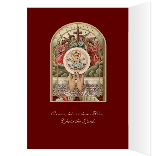 Katholische Deutsche Jesus Christmas Engel Host (Innen (Links))