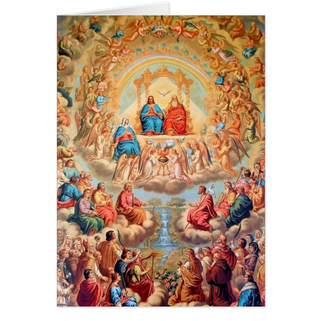 Katholische Dreifaltigkeit-Heilige danken Ihnen (Vorne)