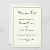 Katholische Elegant Elfenbeinheilige Familie Save Save The Date (Rückseite)