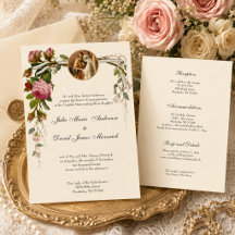 Katholische Elegant Elfenbeinhochzeit Empfang COMB