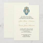 Katholische Elegant Religiöse Mary Wedding Einladung (Vorne/Hinten)