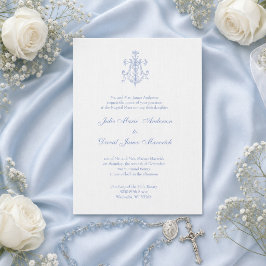 Katholische Elegant Religiöse Mary Wedding Einladung