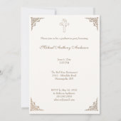 Katholische Elegant religiöser Marian Abschluss In Einladung (Rückseite)