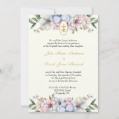 Katholische Elegante Hochzeit Einladung (Vorderseite)