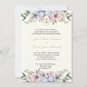 Katholische Elegante Hochzeit Einladung (Vorderseite)