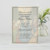 Katholische Elegante Sacrament of Confirmation Einladung (Stehend Vorderseite)