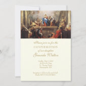 Katholische Elegante Sacrament of Confirmation Geb Einladung (Vorderseite)