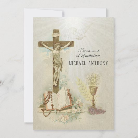 Katholische Elegante Wallfahrtskirche Einladung (Vorderseite)