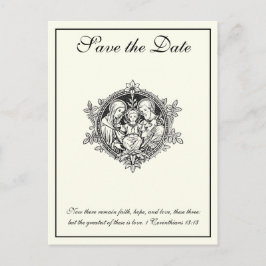 Katholische Elfenbeinküste Elegant SAVE THE DATE Ankündigungspostkarte