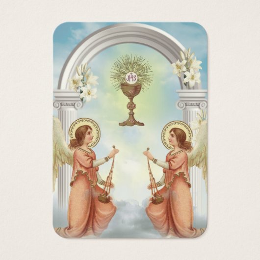 Katholische Engel Beerdigung Gedenkkarte (Vorderseite)