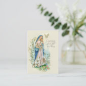 Katholische Erpressung Gebet des Kindes an Maria Visitenkarte (Stehend Vorderseite)