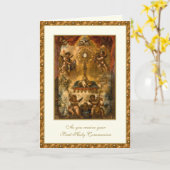 Katholische Erste Heilige Kommune Jesus Angels Kar Karte (Gelbe Blume)