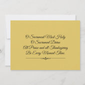 Katholische Erste Heilige Kommune Maria Jesus Einladung (Rückseite)