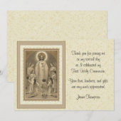 Katholische Erste Heilige Kommune Vielen Dank Einladung (Vorne/Hinten)