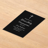 Katholische erste heilige Kommunion einfache minim Acryleinladungen (Ablage )