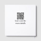 Katholische erste heilige Kommunion einfache QR mi Gästebuch (Rückseite)