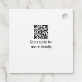 Katholische erste heilige Kommunion einfache QR mi Geschenkanhänger (Rückseite)