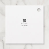 Katholische erste heilige Kommunion einfache QR mi Geschenkanhänger (Rückseite)