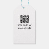 Katholische erste heilige Kommunion einfache QR mi Geschenkanhänger (Rückseite)