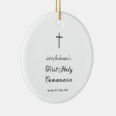 Katholische erste heilige Kommunion einfache QR mi Keramik Ornament (Rechts)
