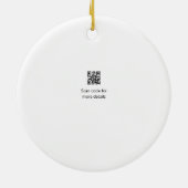 Katholische erste heilige Kommunion einfache QR mi Keramik Ornament (Hinten)