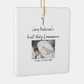 Katholische erste heilige Kommunion einfache QR mi Keramikornament (Rechts)