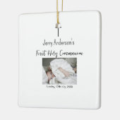 Katholische erste heilige Kommunion einfache QR mi Keramikornament (Links)