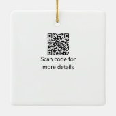 Katholische erste heilige Kommunion einfache QR mi Keramikornament (Rückseite)