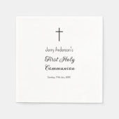 Katholische erste heilige Kommunion einfache QR mi Serviette (Vorderseite)