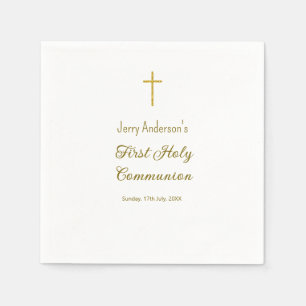 Katholische erste heilige Kommunion einfache QR mi Serviette