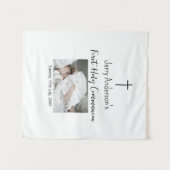 Katholische erste heilige Kommunion einfache QR mi Wandteppich (Vorderseite (Horizontal))